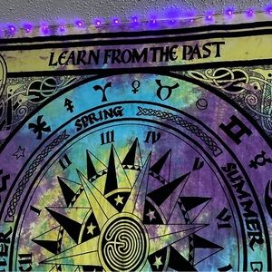 Wall tapestry. Top to Earthbound Trading Co. From India. LIGHT STRIP INCLUDED!!